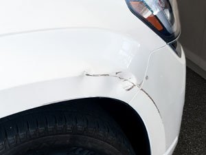 GMC Yukon before dent repair